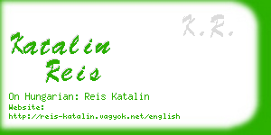 katalin reis business card